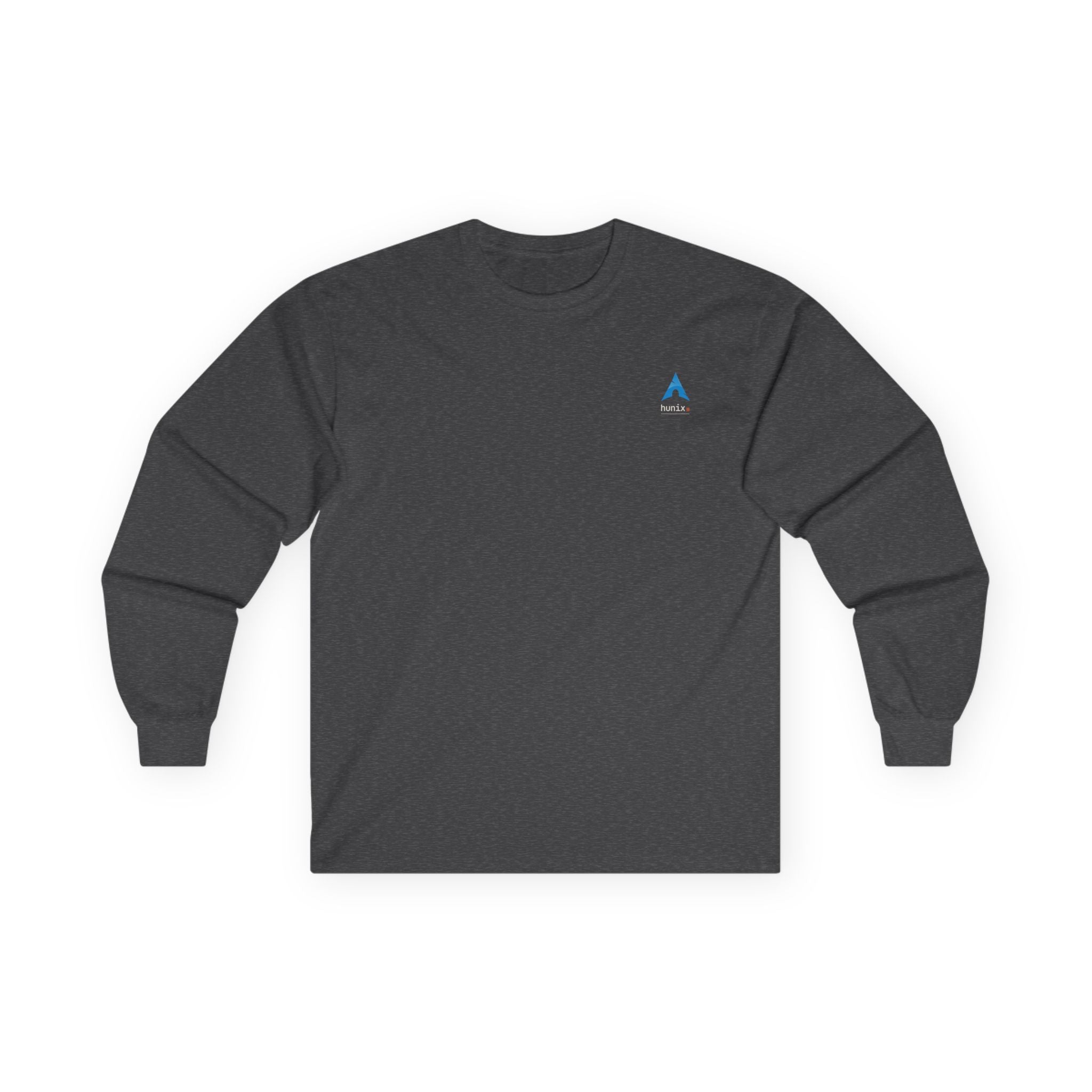 I Use Arch Btw Long Sleeve — back view showing clean construction