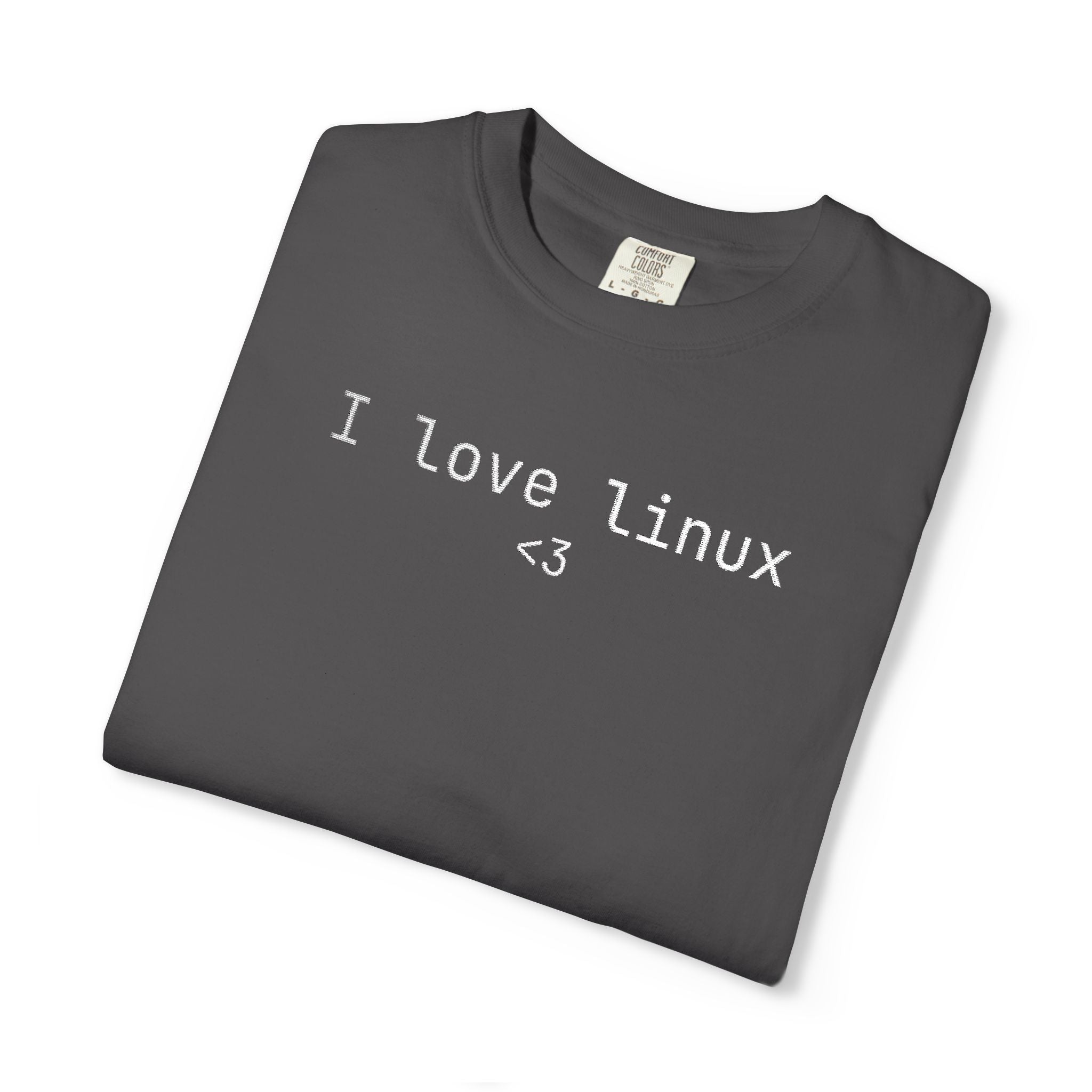 Linux Tee — “I love linux” Retro Terminal Graphic T-Shirt