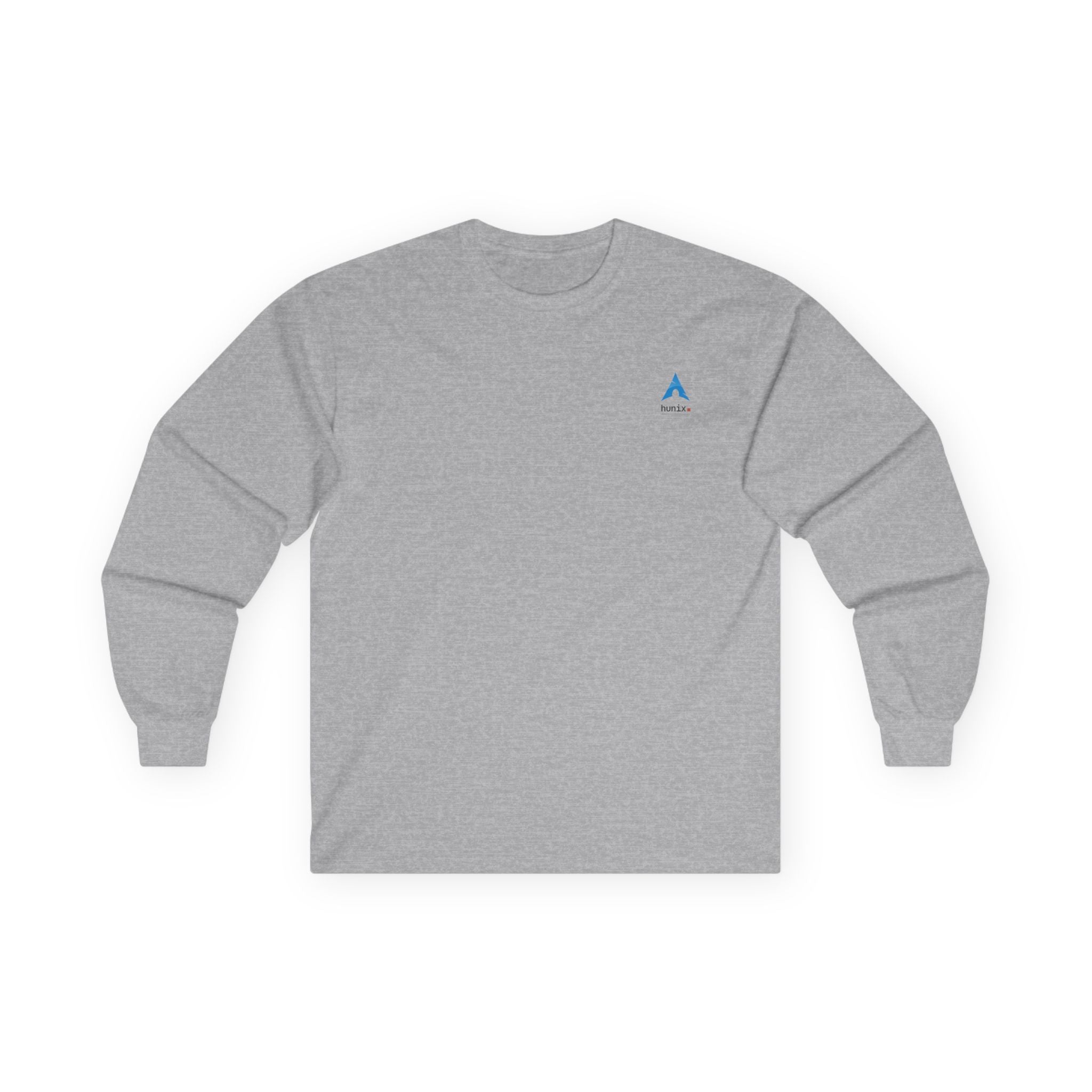 I Use Arch Btw Long Sleeve — detail of ribbed cuffs