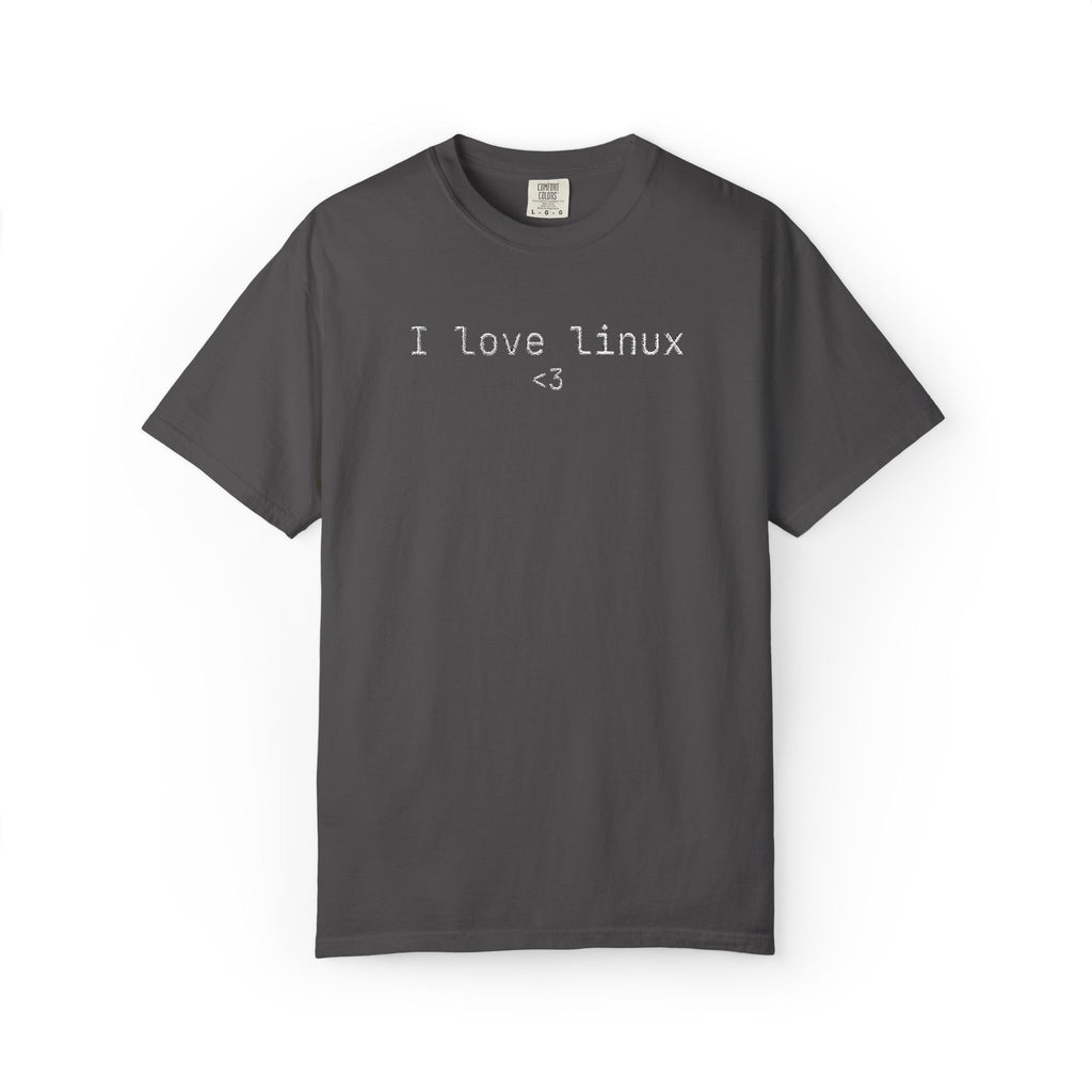 Linux Tee — “I love linux” Retro Terminal Graphic T-Shirt