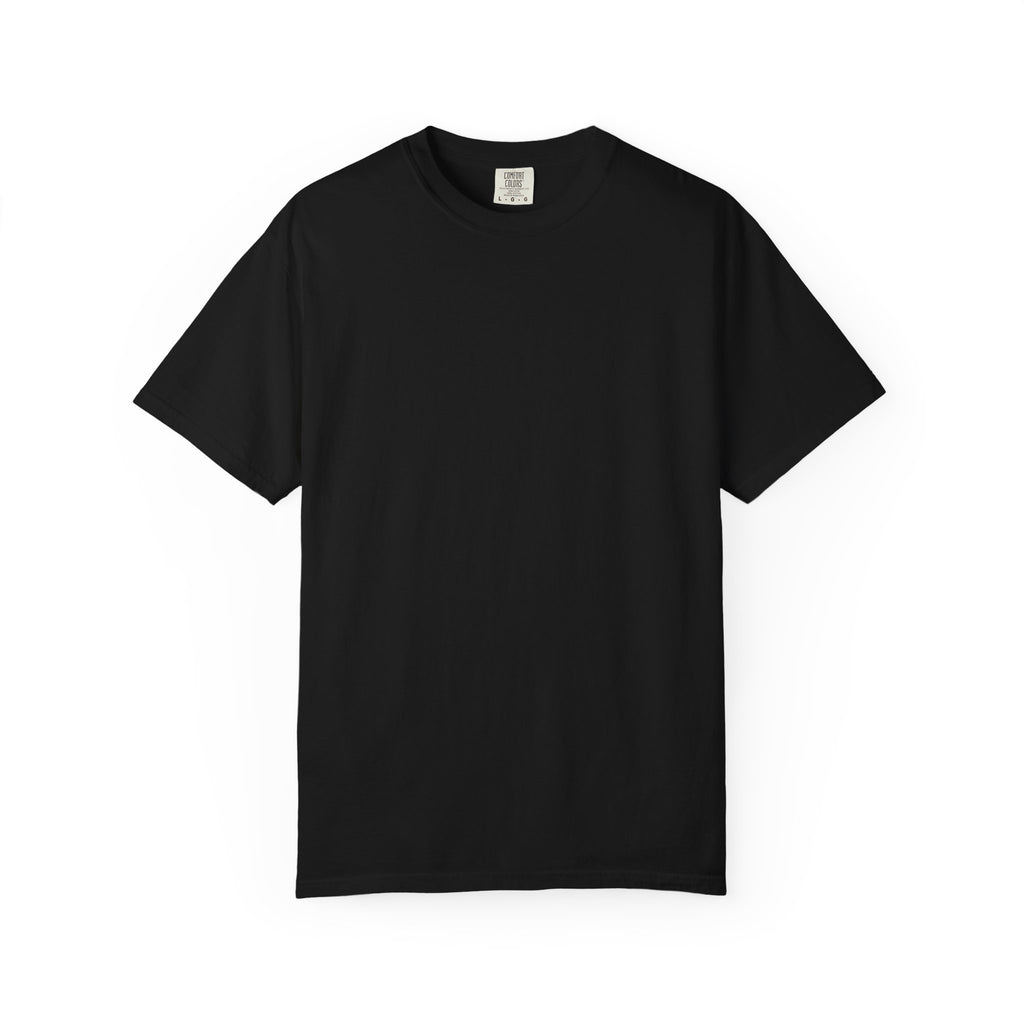 Localhost Tee — coal black, front view showing 127.0.0.1 print on chest